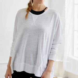 Free People Movement First Choice Long Sleeve Tee in White Size XS